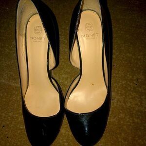 Monet shoes black heel size 8.5